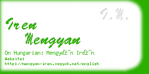 iren mengyan business card